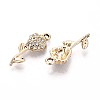 Alloy Rhinestone Pendants PALLOY-T090-56KCG-2
