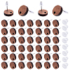 50Pcs Wood Stud Earring Finding FIND-SP0001-19B-1