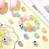 Two Tone Plating Acrylic Beads MACR-CJC0004-26-6