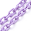 Personalized ABS Plastic Cable Chain Necklaces LS-NJEW-JN02849-04-3