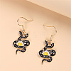 Cartoon Snake-shaped Sun Moon Skull Alloy Earrings ST1188732-1