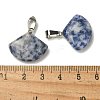 Natural Blue Spot Jasper Pendants G-Z067-05P-04-3