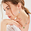 120Pcs 12 Colors Electroplate Glass Pendants PALLOY-FH00172-6