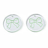 Transparent Resin Pendants RESI-N030-006E-2