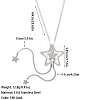 Bohemian Style 304 Stainless Steel with Acrylic Lariat Necklaces for Women FS-WG34D78-04-1