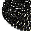 Natural Black Onyx Beads Strands G-P573-A18-01-3