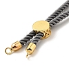 Half Finished Twisted Milan Rope Slider Bracelets FIND-G032-01G-03-4