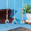 3Pcs 3 Styles Glass Suncatchers for Outdoor Garden Hanging Decoration HJEW-TADJ0001-01-6