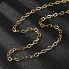 Ion Plating(IP) 304 Stainless Steel Cable Chain Necklace Making STAS-A028-N091G-3