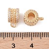 Brass Pave Clear Cubic Zirconia Beads LS-KK-N256-08G-C-3