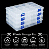 BENECREAT 4Pcs Rectangle PP Plastic Bead Storage Container CON-BC0002-24-4