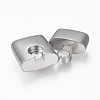 Tarnish Resistant 304 Stainless Steel Magnetic Clasps with Glue-in Ends LS-STAS-F130-62P-2