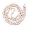 Electroplate Opaque Solid Color Glass Beads Strands EGLA-N002-26-B-2