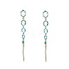 Alloy & Rhinestone Stud Dangle Earrings WGD14E0-01-1