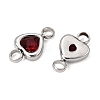 304 Stainless Steel Rhinestone Connector Charms RB-CBA3E99-01P-2