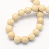 Natural Fossil Round Beads Strands G-S171-8mm-2