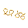 Brass S-Hook Clasps KK-H532-07A-G-2
