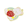 Valentine's Day Alloy Enamel Pendants ENAM-Z015-03G-01-2