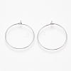 304 Stainless Steel Hoop Earring Findings X-STAS-T047-17-3