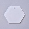 Transparent Acrylic Blank Pendants LS-TACR-WH0002-12-1