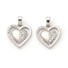 Brass Micro Pave Cubic Zirconia Pendants KK-G533-24P-1