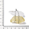 Natural Quartz Crystal & Lemon Quartz Nuggets Big Pendants G-K338-43P-06-3