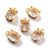 Rack Plating Brass Glass Charms KK-D070-05G-1