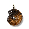 Natural Tiger Eye Pendants G-A287-01G-04-1