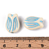 Painted Opaque Acrylic Beads OACR-T029-02T-3