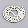 Baking Paint Pearlized Glass Pearl Bead Strands X-HY-T002-01A-02-1