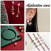 12Pcs 6 Styles Christmas Theme UV Plating Acrylic Round/Cube Beads OACR-YW0003-46-6