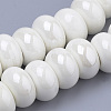 Glazed Porcelain Rondelle Beads PORC-Q219-13x9-F26-1