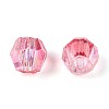 Transparent Spray Painted Glass Beads EGLA-N018-4mm-07-3
