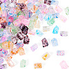 100G 10 Colors Transparent Spray Painted Glass Seed Beads SEED-TA0001-66-3