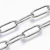 Non-Tarnish 304 Stainless Steel Paperclip Chains CHS-S006-JN957-1-A-1