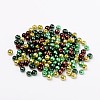 Choc-Mint Mix Pearlized Glass Pearl Beads HY-X006-4mm-04-2