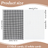 30Pcs 2 Colors PE Mesh Canvas Sheets AJEW-WR0003-60-2