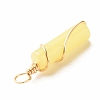 Natural Lemon Jade Pendants PALLOY-JF01453-08-5