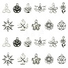 66Pcs 11 Styles Tibetan Style Alloy Pendants FIND-FS0002-22-1