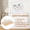 12Pcs Clear Plastic Cone Ring Display Holders RDIS-WH0002-17-5