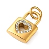 304 Stainless Steel Rhinestone Pendants RB-CBA324D-01G-09-2