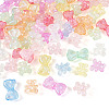 63Pcs 2 Styles Luminous Transparent Acrylic Beads MACR-TA0002-22-3