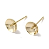 Brass Studs Earrings Finding KK-K383-01E-G-1