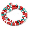 Christmas Handmade Polymer Clay Beads Strands CLAY-F006-01B-2