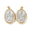 Brass Religion Pendants KK-K408-04G-03-1