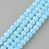 Synthetic Crackle Quartz Beads Strands GLAA-S134-8mm-13-1