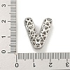 Platinum Plated Brass Micro Pave Cubic Zirconia Pendants KK-L073-001P-V-3