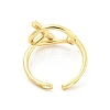 Brass Micro Pave Clear Cubic Zirconia Open Cuff Rings RJEW-G309-24G-3