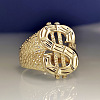 Dollar Sign Zinc Alloy Finger Rings for Men FS-WG78023-05-3