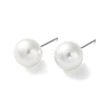 Imitation Pearl Stud Earrings EJEW-P296-21C-P-1